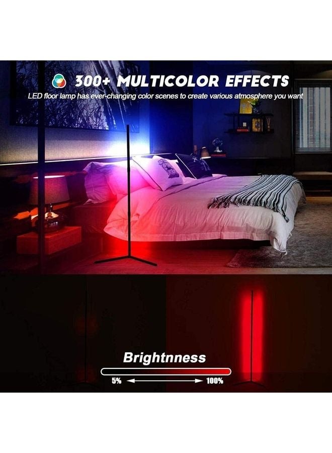 XiuWoo Standing Corner Mood Floor Lamp Corner Led Floor Lamp RGB Color Changing Atmosphere Light with Remote Control for Living Room, Bed Room - Image 3