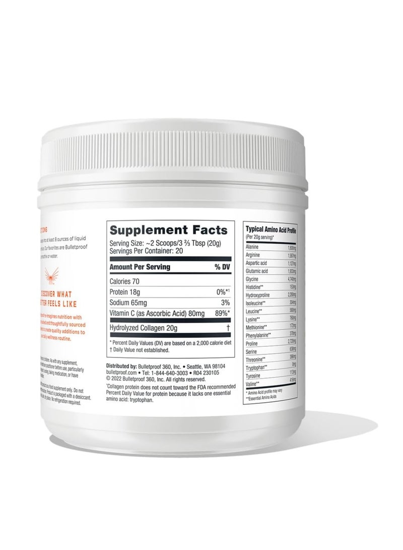 Bulletproof Unflavored Collagen Protein Powder 405 Gram - Image 2