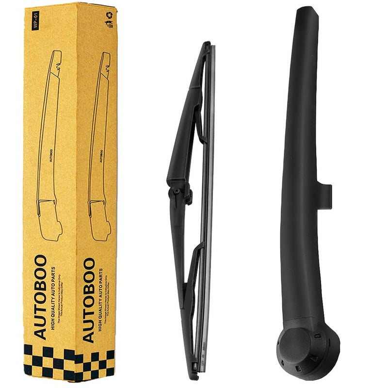 AUTOBOO Rear Wiper Blade Arm Replacement for Jeep Grand Cherokee 2005 2006 2007 2008 2009 2010 With 14 inch Rear Wiper Blade Original Factory Quality Pack of 2 OE05139836AB - Image 2