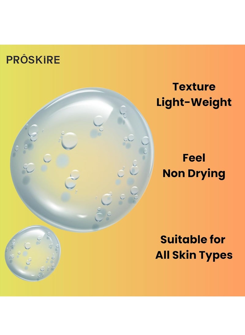 Proskire Vitamin C All Day Glow Face Cleanser With Vitamin E & Gluthathione for Glowing & Even Skin Tone - Image 3