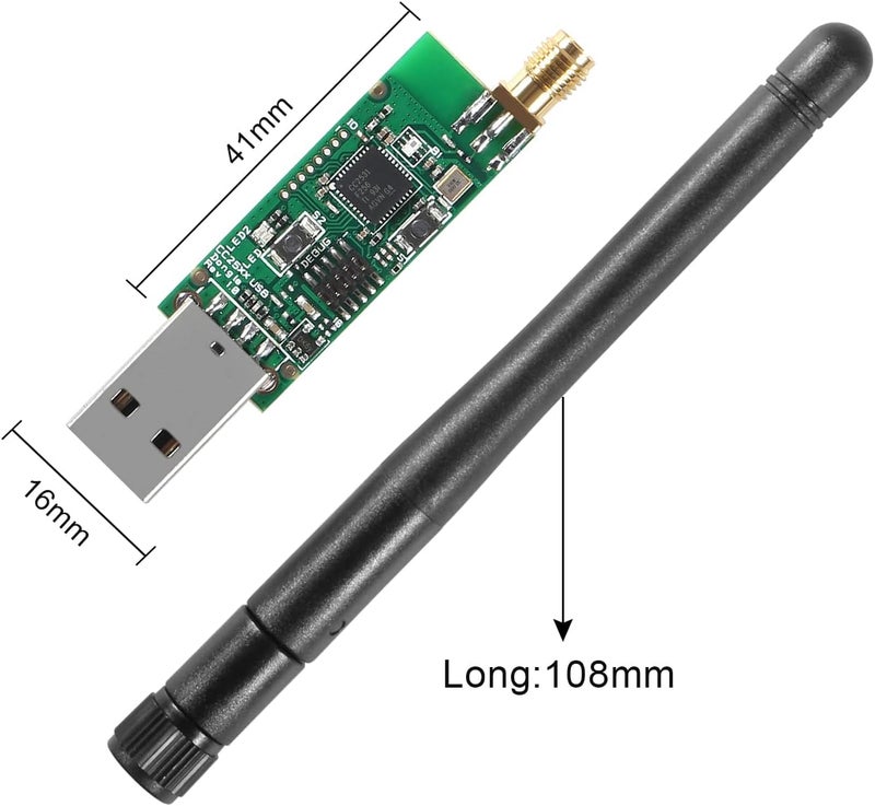 AITIAO 2Pcs Zigbee CC2531 Sniffer USB Dongle Bluetooth 4.0 Wireless Zigbee Analyzer Module with External Antenna - Image 2