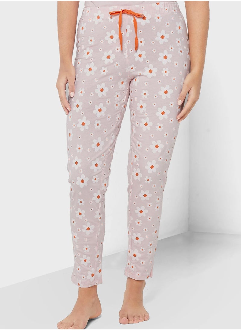 Ginger - Printed T-Shirt And Pyjama Set - Image 1