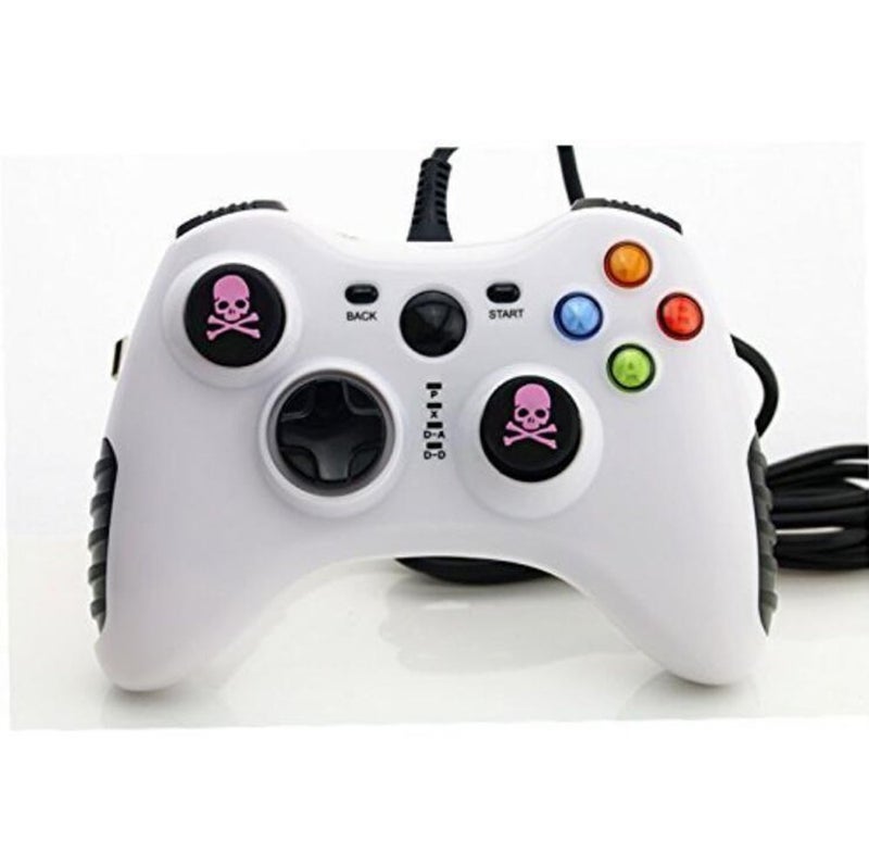 Ambertown Silicone Thumb Stick Grip Cap Joystick Thumbsticks Caps Cover for PS4 Xbox One PS3 Xbox 360 PS2 Game Controllers (Pink Skull) - Image 2
