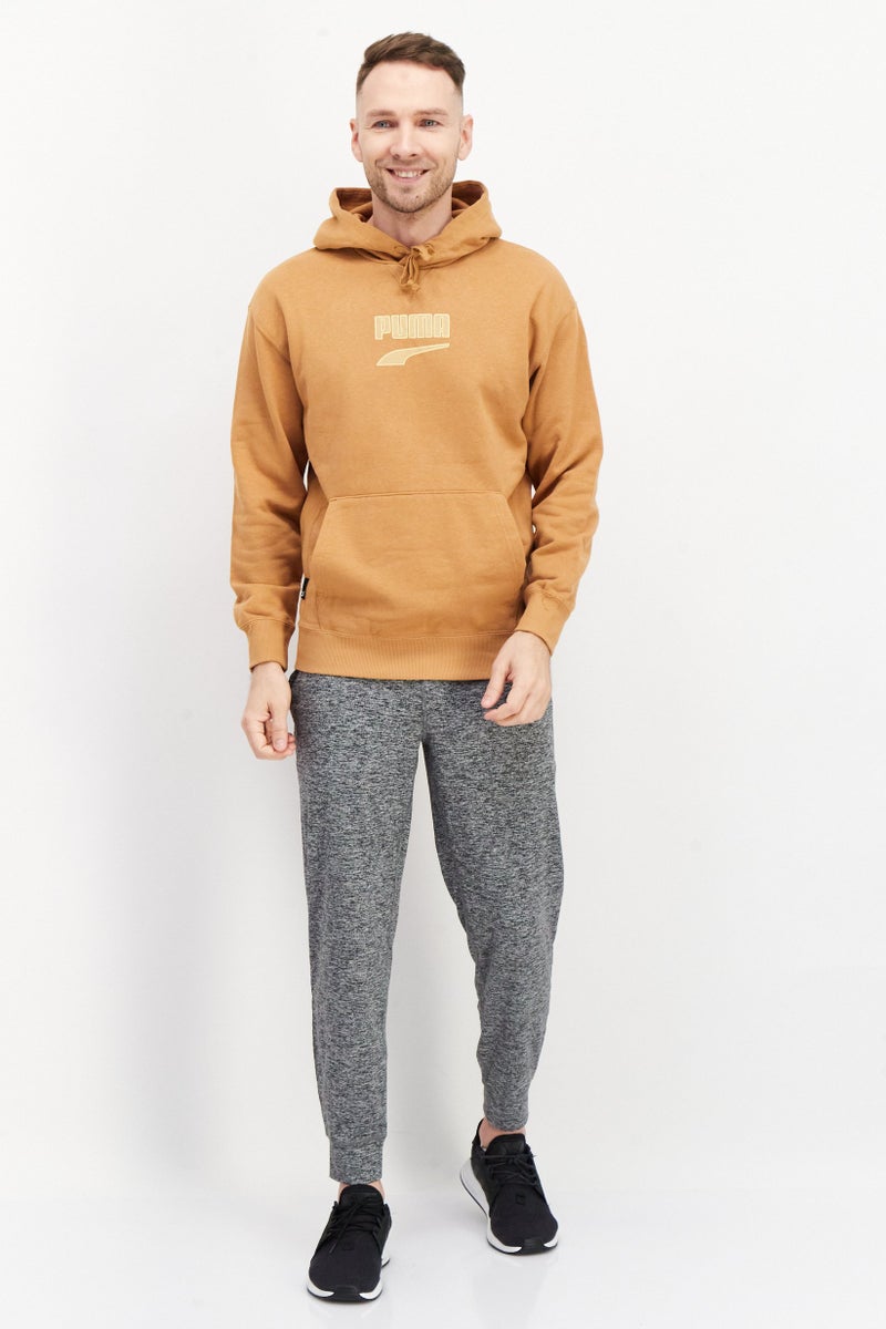 PUMA Men Relaxed Fit Long Sleeve Outdoor Sweatshirt, Tan - Image 2