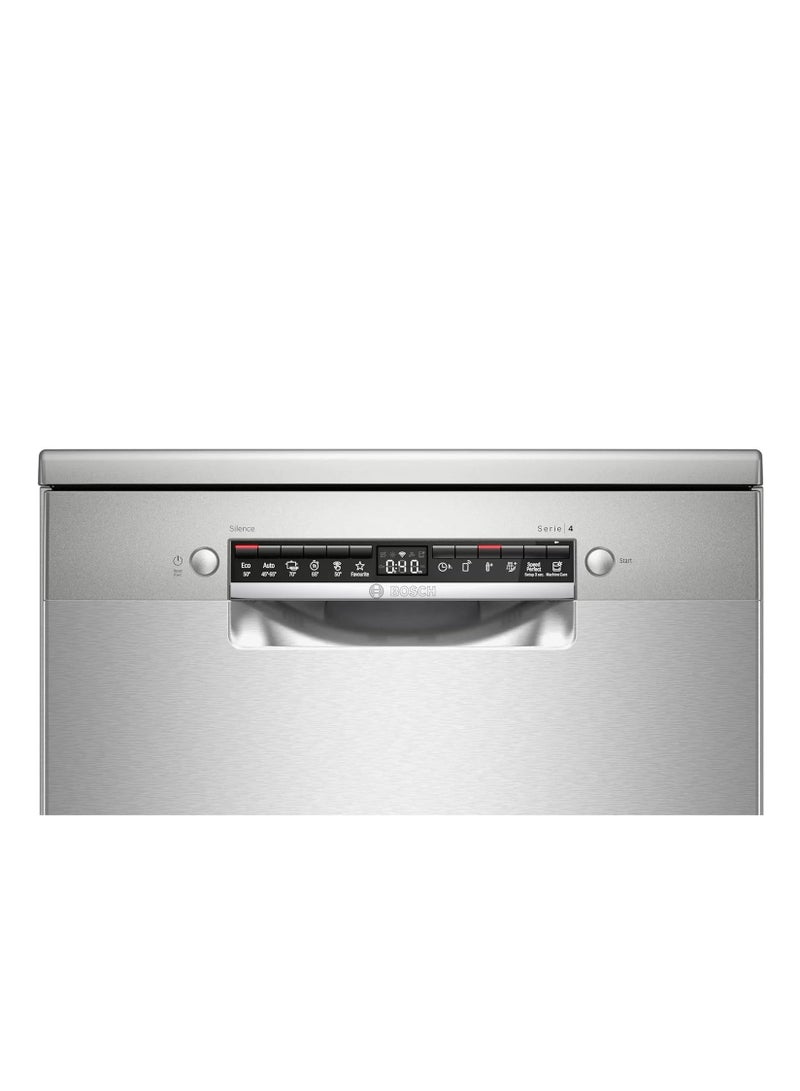BOSCH Dishwasher Bosch 13 place 60 cm Series 4 Home Connect Digital Stainless Steel 9.5 L SMS4EMI60V silver - Image 3