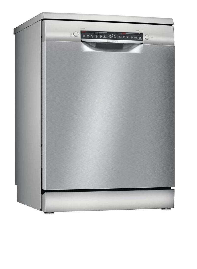 BOSCH Dishwasher Bosch 13 place 60 cm Series 4 Home Connect Digital Stainless Steel 9.5 L SMS4EMI60V silver - Image 1