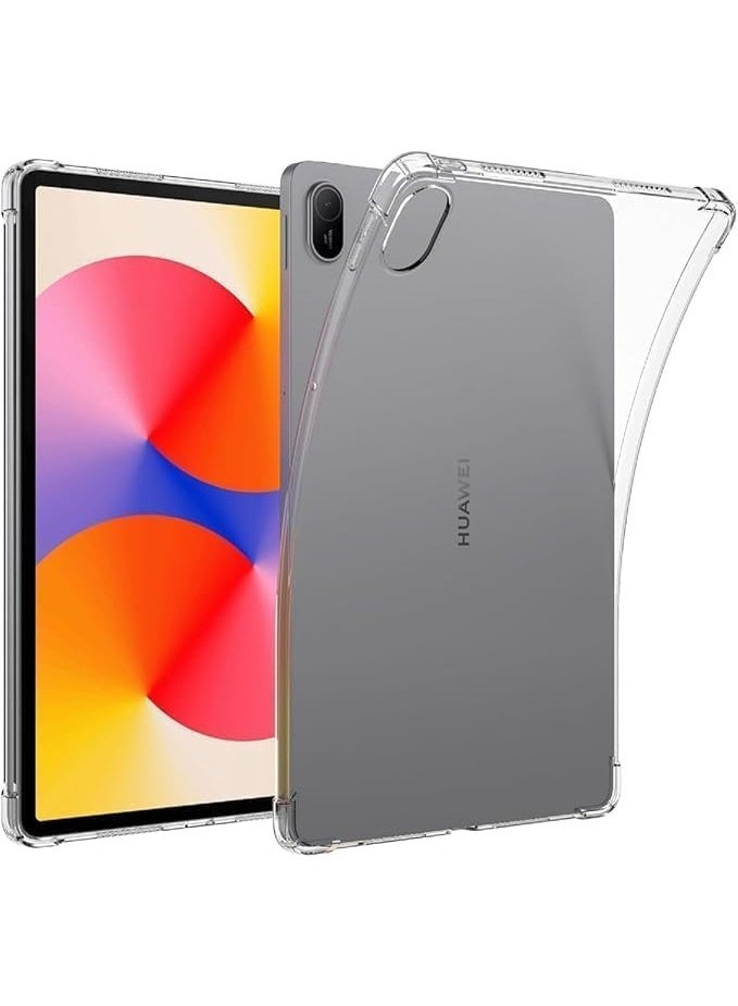 Lion Store case compatible with Huawei MatePad SE 11-inch 2024, soft transparent thermoplastic polyurethane case that's shockproof and scratch-resistant, anti-slip transparent protective cover for Huawei MatePad SE 11-inch - Image 1