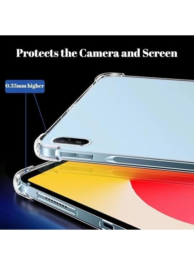 Lion Store case compatible with Huawei MatePad SE 11-inch 2024, soft transparent thermoplastic polyurethane case that's shockproof and scratch-resistant, anti-slip transparent protective cover for Huawei MatePad SE 11-inch - Image 2