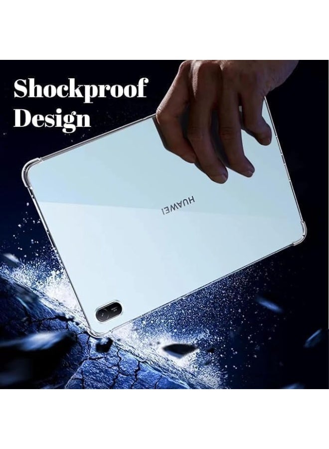 Lion Store case compatible with Huawei MatePad SE 11-inch 2024, soft transparent thermoplastic polyurethane case that's shockproof and scratch-resistant, anti-slip transparent protective cover for Huawei MatePad SE 11-inch - Image 5