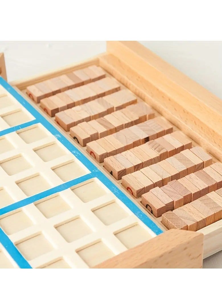 Enhance Logic with Fun - Intermediate Square Wooden Sudoku Game for Strategic Thinking  Cognitive Skill Building - Image 5