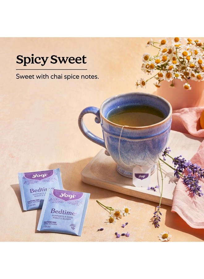YOGI Tea - Bedtime (6 Pack) - Supports a Good Night's Sleep - Tea with Passionflower, Chamomile, Valerian Root, and Lavender - 96 Organic Herbal Tea Bags - Image 4