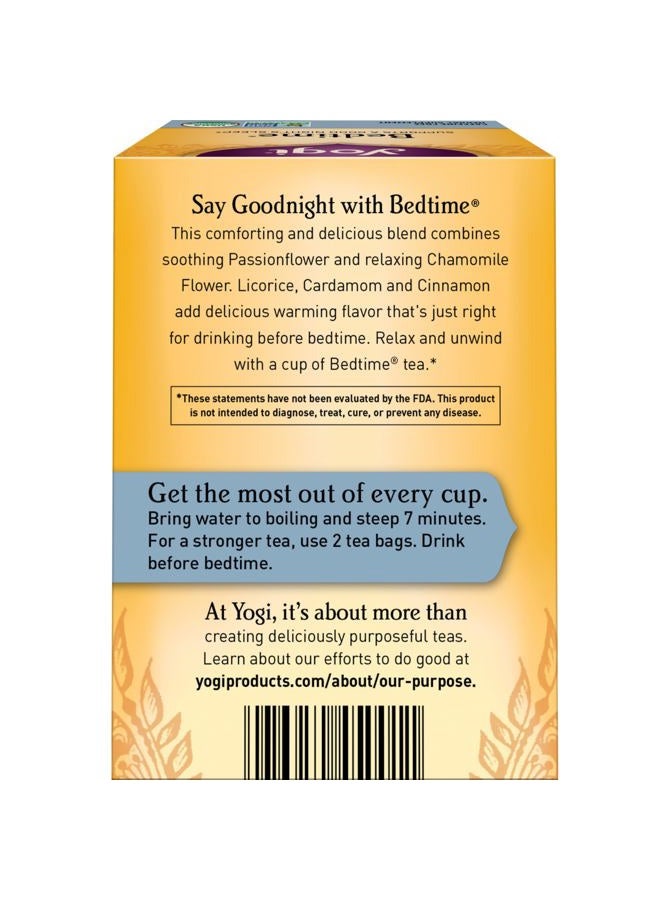 YOGI Tea - Bedtime (6 Pack) - Supports a Good Night's Sleep - Tea with Passionflower, Chamomile, Valerian Root, and Lavender - 96 Organic Herbal Tea Bags - Image 2