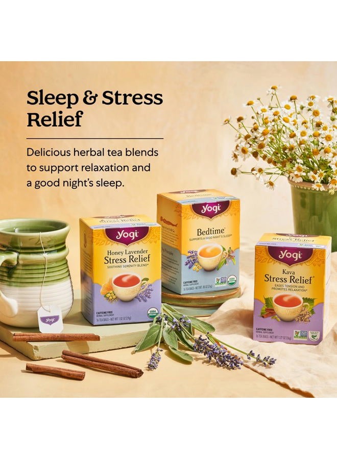 YOGI Tea - Bedtime (6 Pack) - Supports a Good Night's Sleep - Tea with Passionflower, Chamomile, Valerian Root, and Lavender - 96 Organic Herbal Tea Bags - Image 5