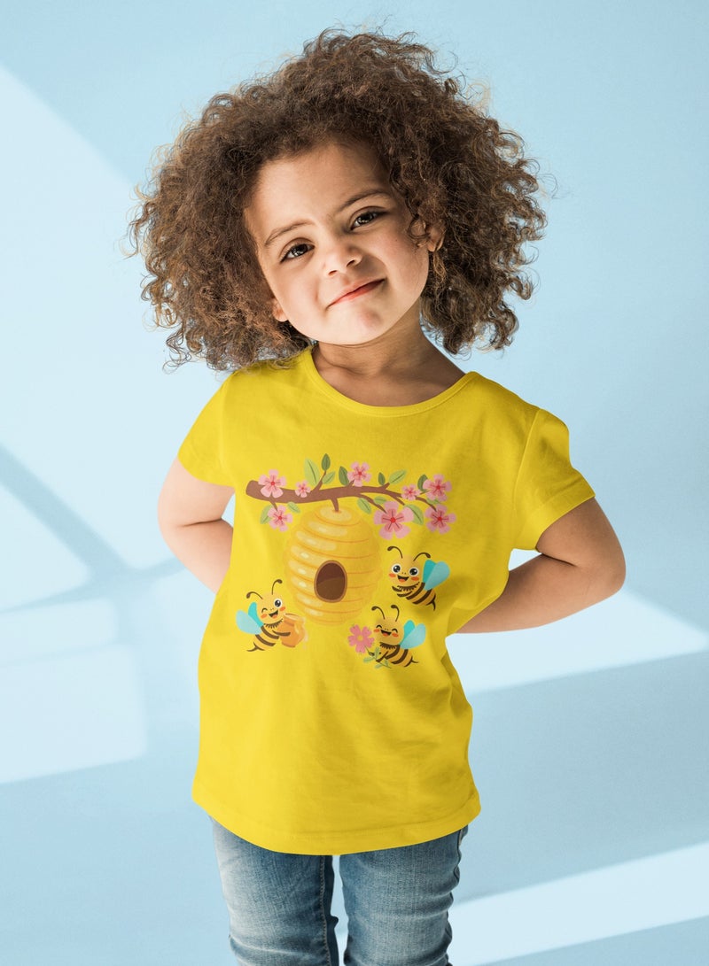 ZOOM BEE-HIVES T-SHIRT DESIGN FOR KIDS