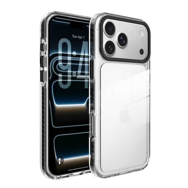 Protective Case | Acrylic | Strong Magnetic | Striped Pattern | Black | Cover for iPhone 16 / 16 Plus / 16 Pro / 16 Pro Max - Image 5