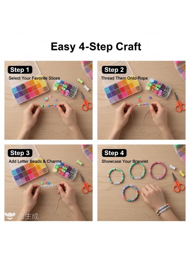 Y&D 15000-Piece Soft Clay Slicing For Jewelry Making DIY Bead Making Kit - Image 4