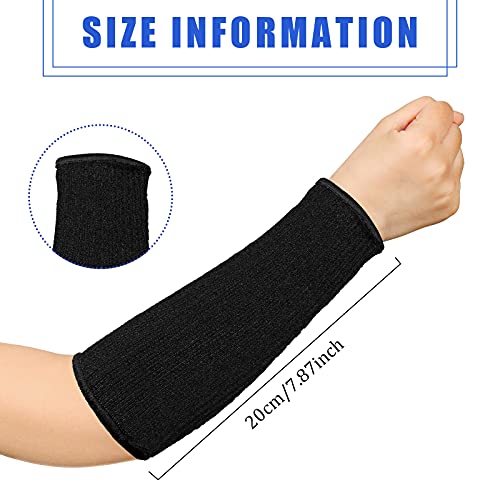 Geyoga 2 Pairs Cut Resistant Sleeves Level 5 Arm Protective Sleeve for Thin Skin and Bruising Gardening for Men Women(Black) - Image 4