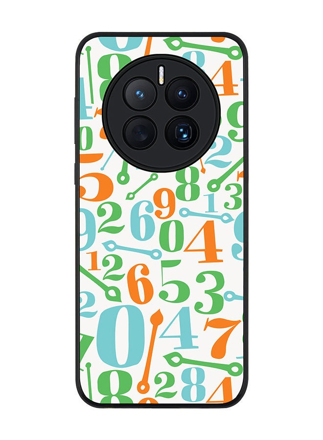 Stylizedd Rugged Black edge case for Huawei Mate 50 Slim fit Soft Case Flexible Rubber Edges Anti Drop TPU Gel Thin Cover - Clockwork Counting - Image 1