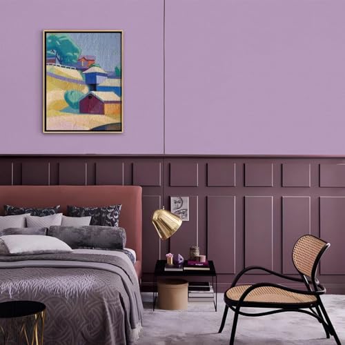 Abyssaly Purple Wallpaper Solid Color Peel and Stick Wallpaper Purple Contact Paper Self-Adhesive Removable Wall Paper for Wall Furniture Cabinet Covering Vinyl Rolls 15.7 in ×196 in - Image 5