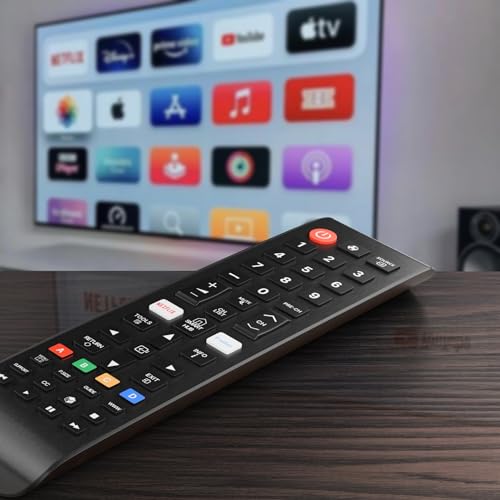 ZdalaMit Original Remote Control Compatible with Samsung tv Remote Control Universal Suitable for LCD LED OLED QLED UHD HD Plasma 3D Smart Hub Television with Hotkeys - Image 5