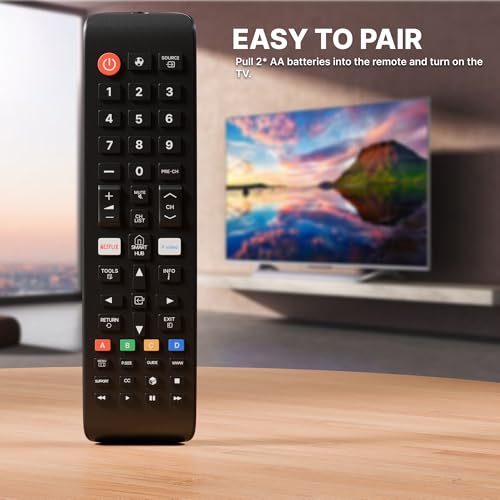 ZdalaMit Original Remote Control Compatible with Samsung tv Remote Control Universal Suitable for LCD LED OLED QLED UHD HD Plasma 3D Smart Hub Television with Hotkeys - Image 2