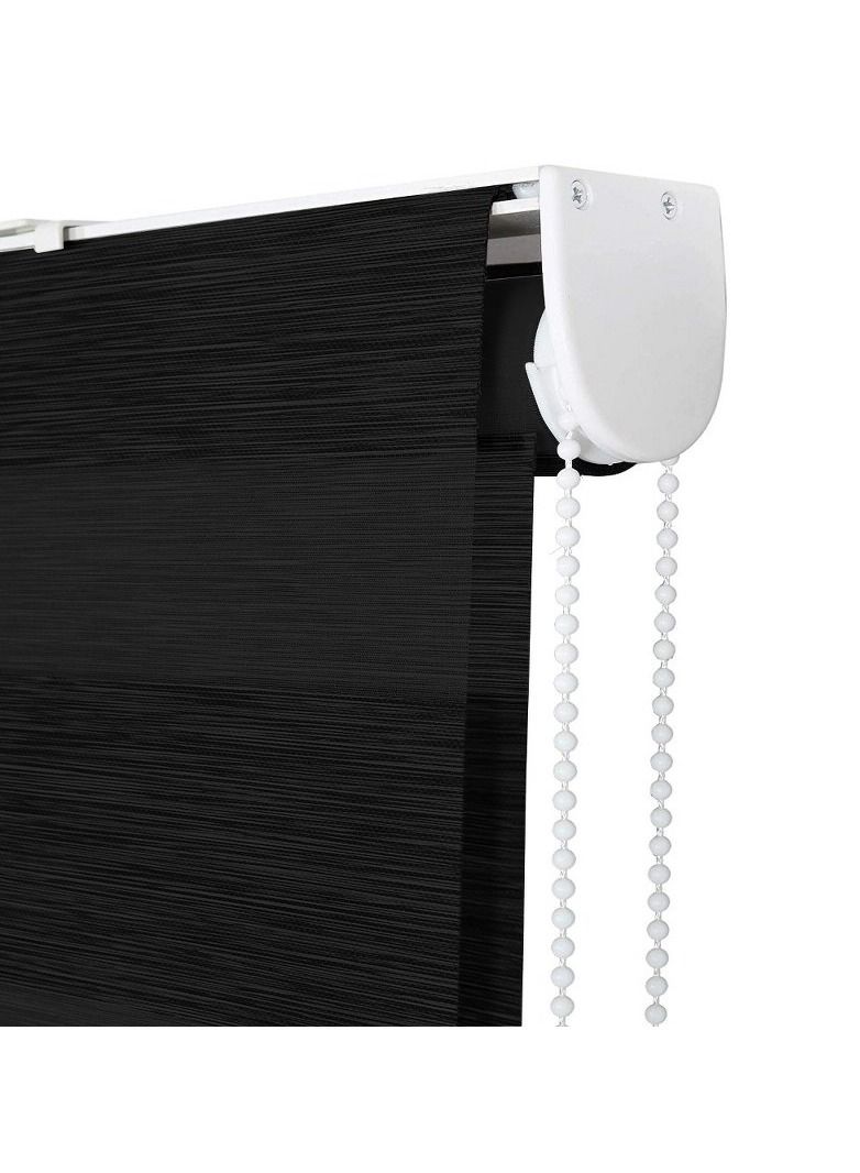 Home Gallery Zebra Blinds for Windows 200*200 cm Black - Image 3