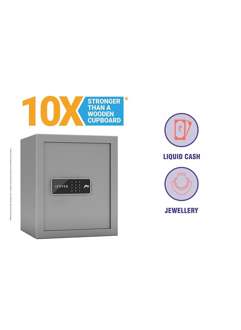 Godrej Security Solutions Godrej Security Solutions Forte Pro 40 Litres Digital Electronic Safe Locker for Home Office with  - Image 3