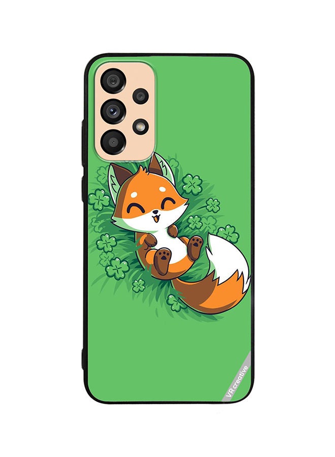 VR CREATIVE Protective Case Cover For Samsung Galaxy A72 Fluffy Fox Design Multicolour - Image 1