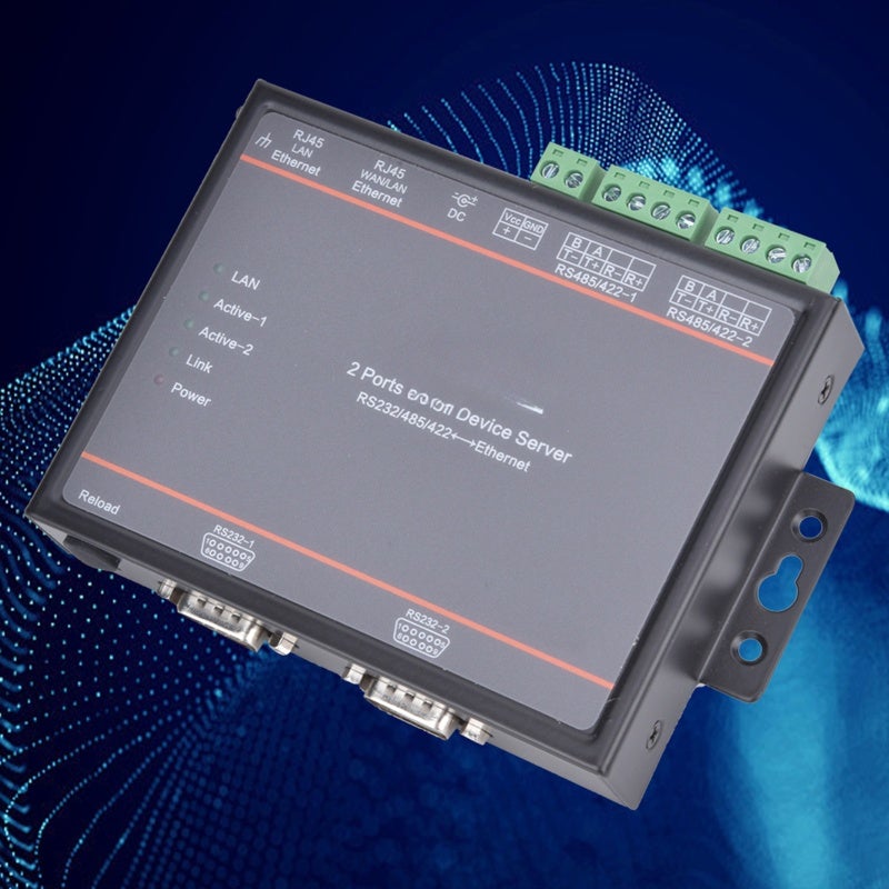 خادم تسلسلي لوحدة تحكم مركزية MIPS - ذاكرة SRAM عالية الأداء بسعة 8 ميجابايت وذاكرة Flash بسعة 4 ميجابايت وقوة معالجة قوية، بروتوكول TCP/IP Telnet لاتصال شبكي سلس لنقل بيانات الشبكة الصناعية، تكوين الشبكة - Image 1