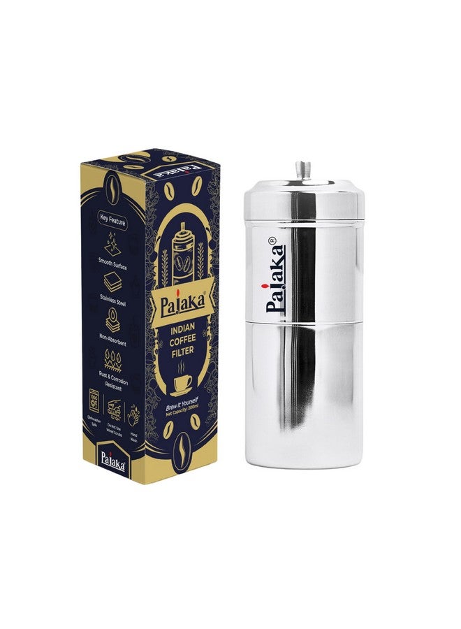 PAJAKA PAJAKA Madras Kaapi Kappi Maker - Stainless Steel Drip Coffee Brewer for South Indian Filter Coffee, 200 ML Capacity, Medium Size, 2-4 Cup Mug Decoction Dripper for Home & Kitchen  - Image 1