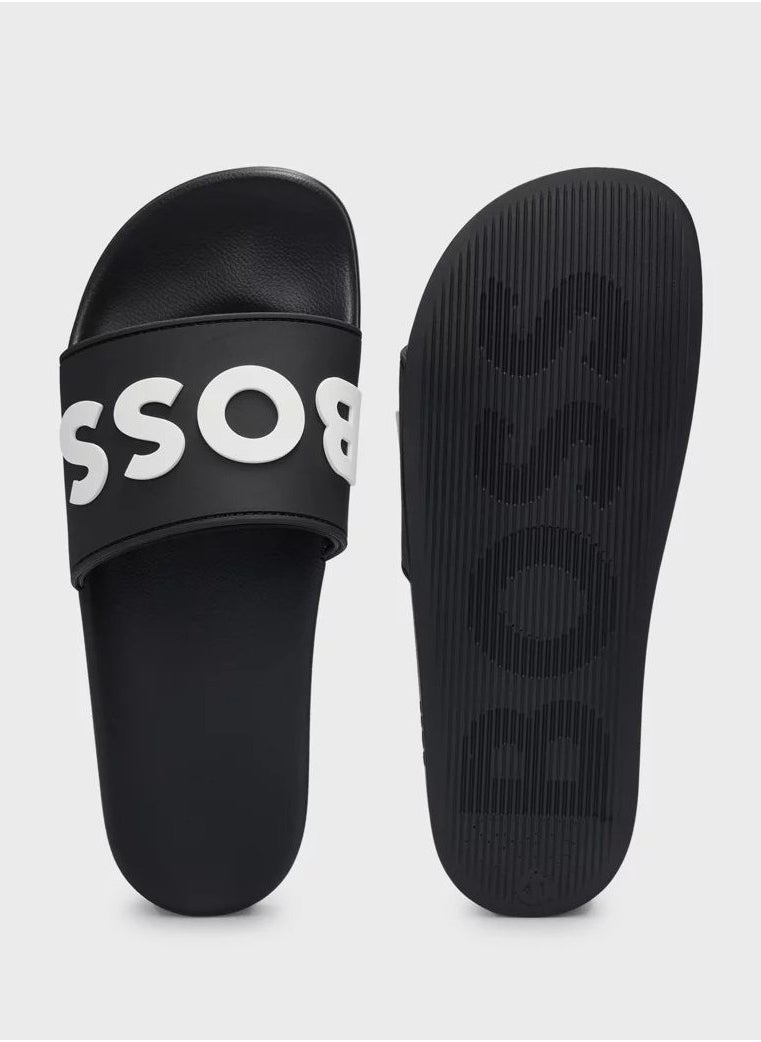 BOSS Hugo Boss Black Slides For Men EUR 41- Standard Size  - Image 1
