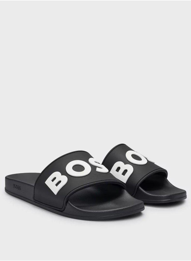 BOSS Hugo Boss Black Slides For Men EUR 41- Standard Size  - Image 2