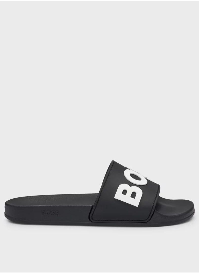 BOSS Hugo Boss Black Slides For Men EUR 41- Standard Size  - Image 3
