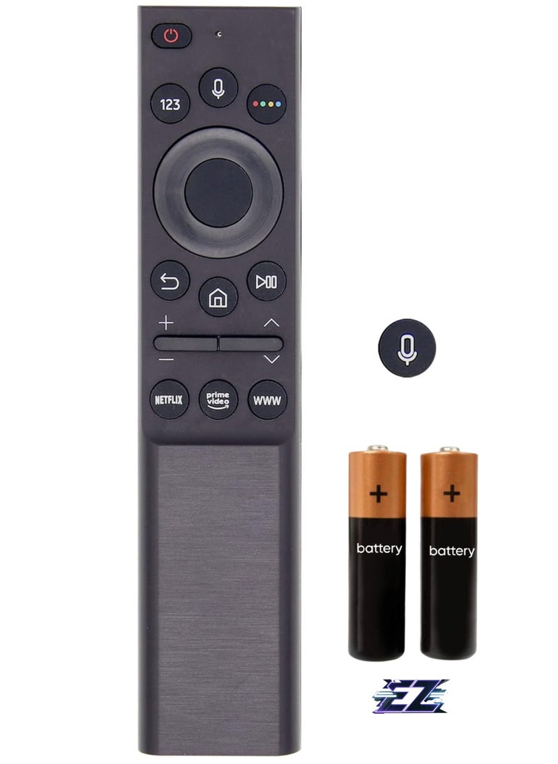 Replacement Samsung Voice Remote Control for Samsung Smart TVs Compatible with Neo QLED, Frame and Crystal UHD Series with Battery
