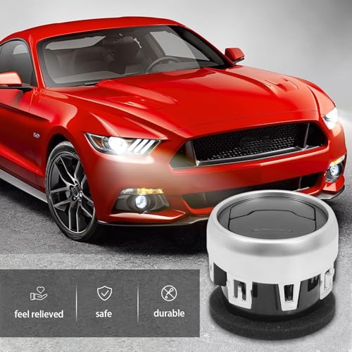 Taesayl Dashboard AC Vent for Mustang 2015-2022, Replace FR3Z-19893-AE FR3Z-19893-AC, Black Air Heater Vent Duct - Image 2
