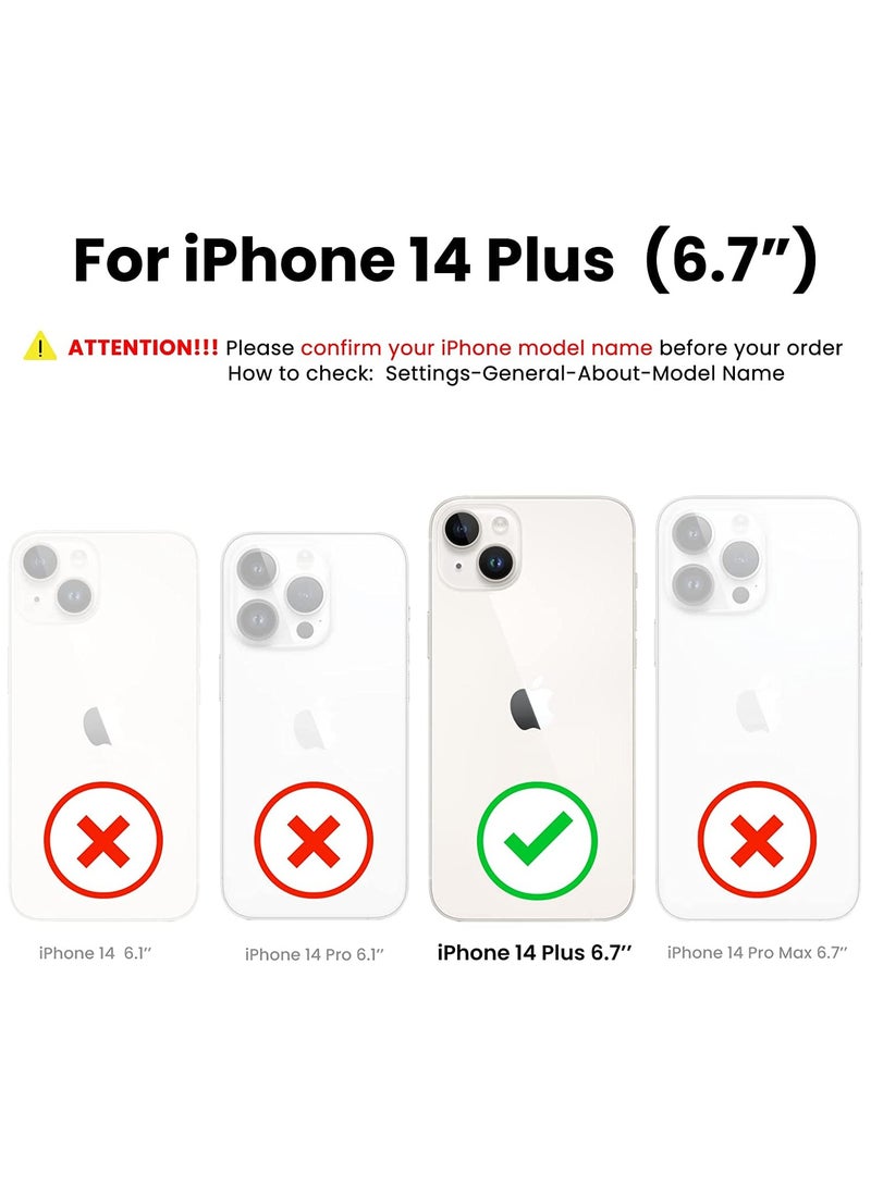 Delivus iPhone 14 Plus Case Silicone Cover Soft Liquid Gel Rubber Cover Anti-Scratch Anti-Fingerprint Anti-Drop (Royal Blue) - Image 4