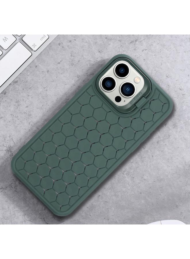 Zaboon Case For iPhone 13 Pro Max Honeycomb Radiating Holder TPU Phone Case with Lanyard - Image 2