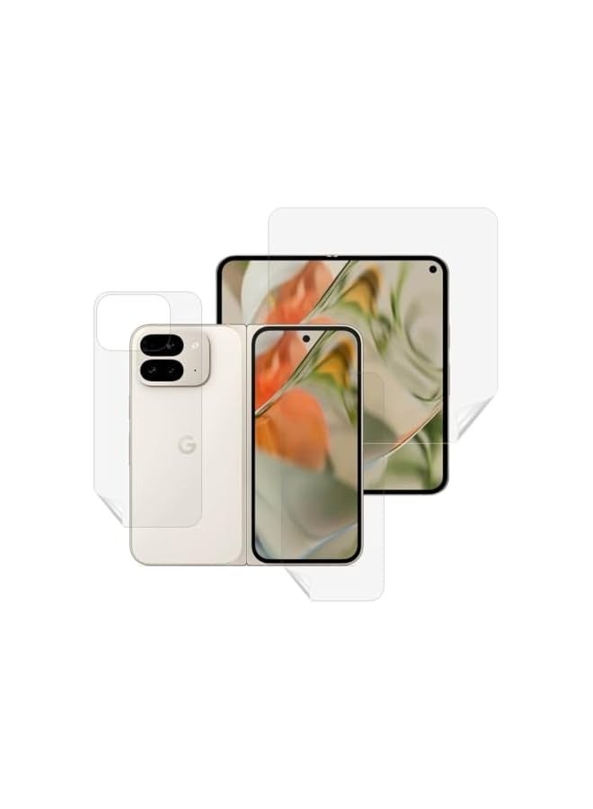 PROMASS Screen Protector Film for Google Pixel 9 Pro Fold, 3 IN 1 (Front&Back&Screen) Self Healing Unbreakable Hydrogel Soft Film Anti-Scratch [Not Tempered Glass] Google Pixel 9 Pro Fold 2024 Clear - Image 1