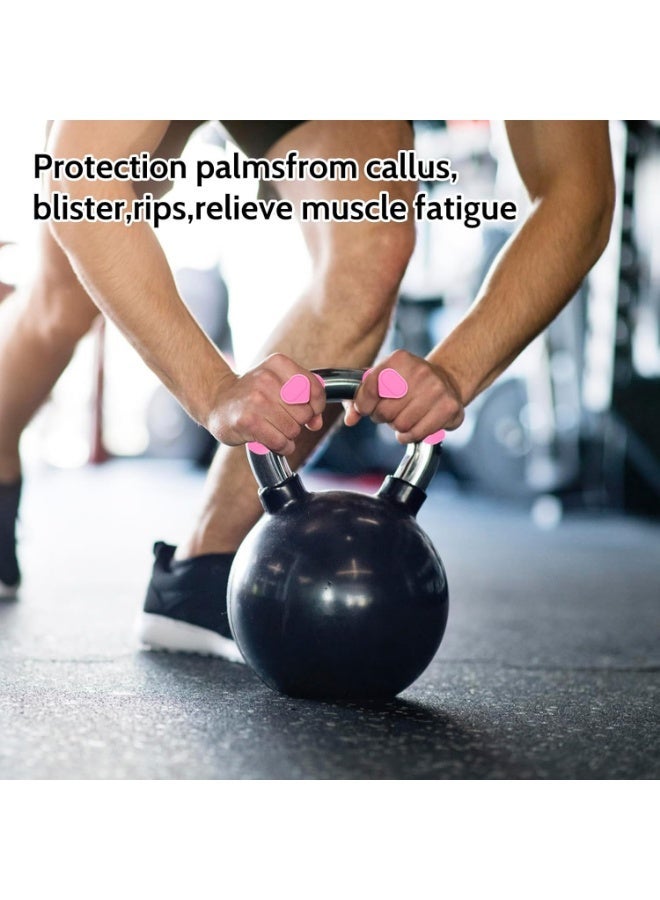 Rubber Anti-Slip Weight Lifting Gym Grips for Men & Women, Sweat-Free Workout Gloves for Deadlift, Dumbbells & Pull Ups - Image 3