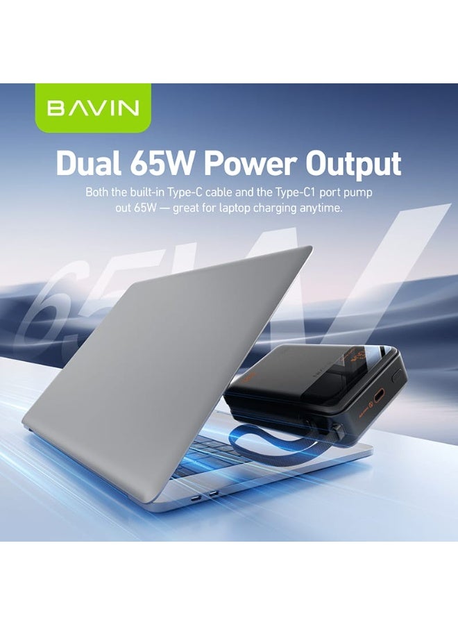 Bavin PC1188S 20000mAh Power Bank with 65W Fast Charging, Powerful and Suitable for Charging Laptops, Smartphones and Tablets - Image 3