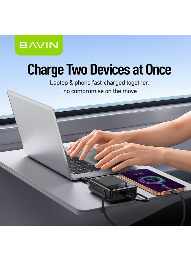 Bavin PC1188S 20000mAh Power Bank with 65W Fast Charging, Powerful and Suitable for Charging Laptops, Smartphones and Tablets - Image 4