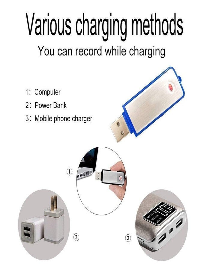 OKEYTECH 360 High Definition HD USB Voice Recorder, Clear Audio Recording Pen Drive 8 GB Memory inbuilt for Home,Office,Meetings (USB 8 GB Voice Recorder) - Image 4