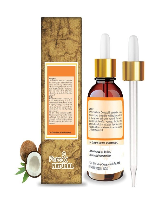 Crysalis Coconut (Cocos Nucifera) Oil|100% Pure & Natural Undiluted Carrier Oil Organic Standard For Skin & Haircare|Nourishes & Softens Skin, Improves Skin Appearance, Prevents Dry Hair-15ml - Image 2