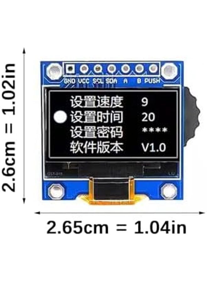0.96 Inch OLED Display Module 128x64 Pixels Wide Viewing Angle Low Power IIC Interface Rotary Encoder 1pcs 1pcs - Image 5