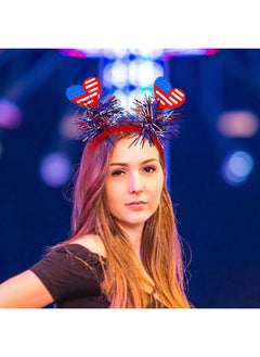HOXIEYA Independence Day Headbands 4Th Of July Hair Band Patriotic Hair Band Holiday Party Gift Independence Day Hair Accessories American Flag Star Headpiece Headwear For Cosplay (Style 2)  - Image 4