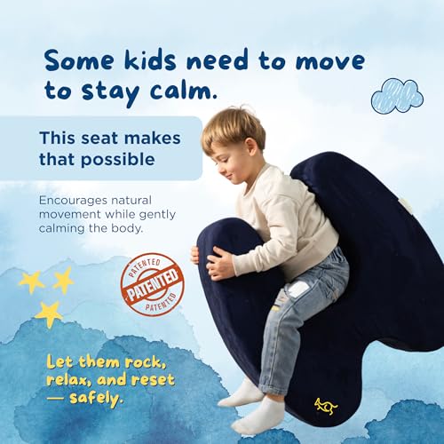 TED KANGAROO Sensory Soft Squeeze Seat Calming Compression Chair for Kids with Sensory Needs Washable Cover Rocking Design - Image 5