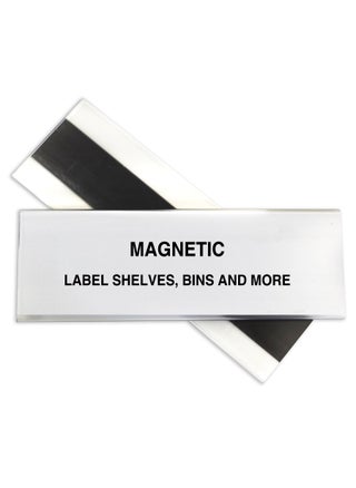 C-Line HOL-DEX Magnetic Shelf/Bin Label Holders, Side Load, 2 x 6, Clear, 10/Box - pzsku/Z42107D158FF9A632D2EBZ/45/1749324206/45f5a5ae-2d7e-4d61-a64e-212f62e898e1