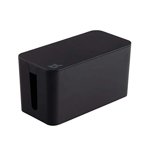 Bluelounge CableBox Mini Cable Management with Small Surge Protector, Black (CBM-BL) - Image 4