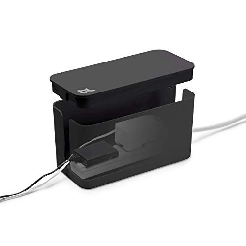 Bluelounge CableBox Mini Cable Management with Small Surge Protector, Black (CBM-BL) - Image 5