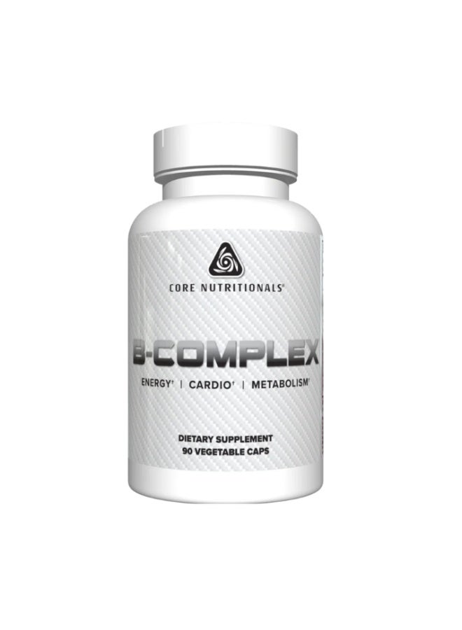 Complete B‑Vitamin Complex for Energy, Metabolism, Mood & Nervous‑System Support, Daily Health Formula - 90 Capsules